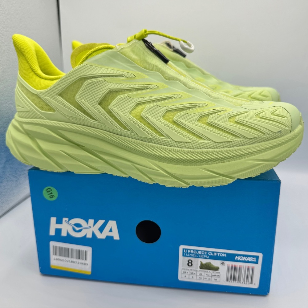 NWT Hoka Project Clifton Butterfly Evening Primrose Unisex Sneaker Shoes BEPM - Picture 4 of 16